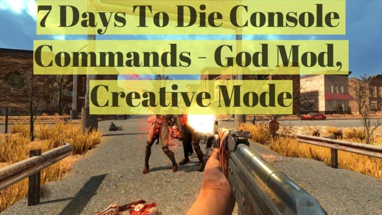 7 days to die console commands unlimited stamina