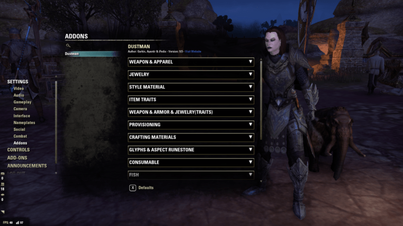 how to install eso addons without minion