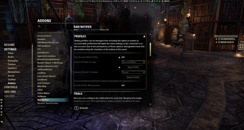 eso addons not showing up windows 10