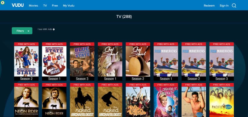 Screenshot Vudu