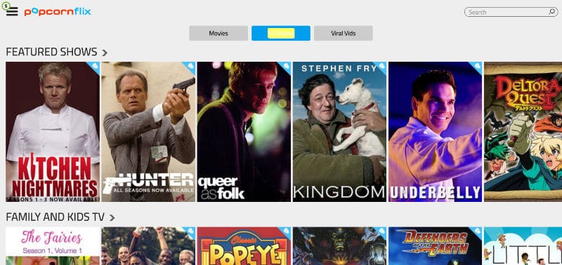 Screenshot popcornflix