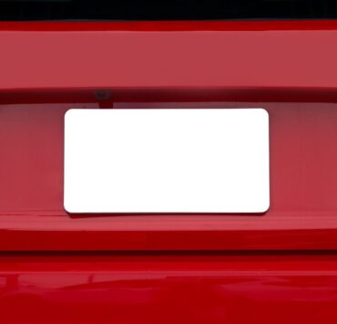 can you put front license plate on dash in texas