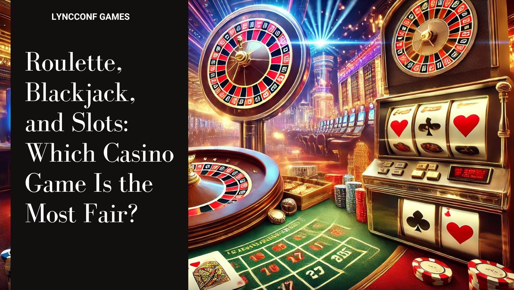 Roulette blackjack and slots which casino game is the most fair