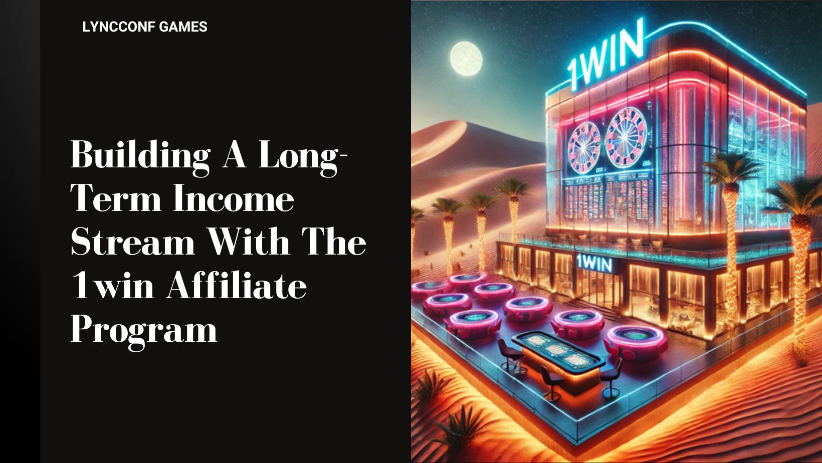 Building a long term income stream with the 1win affiliate program