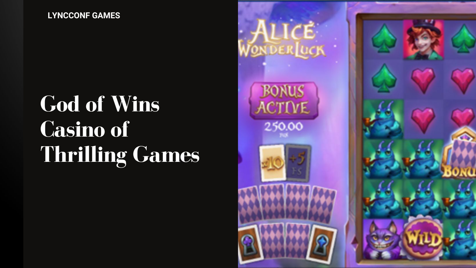 God of wins casino of thrilling games
