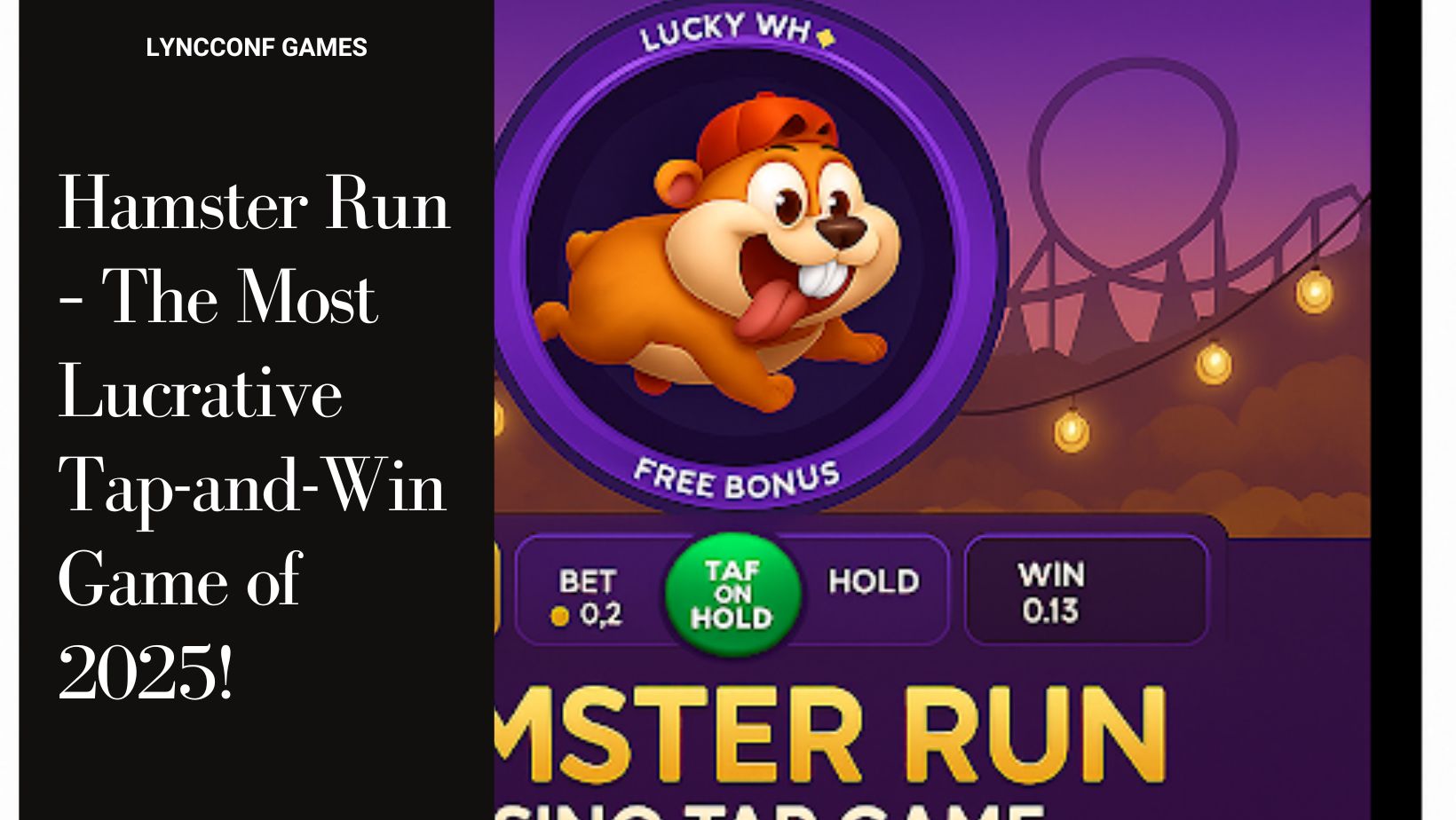 Hamster run the most lucrative tap and win game of 2025