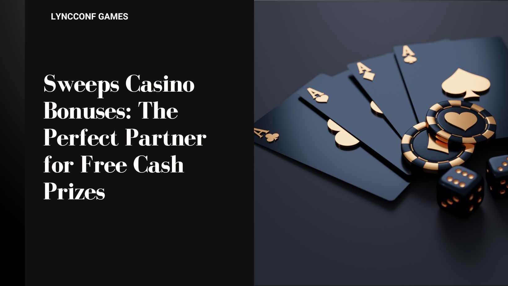Sweeps casino bonuses the perfect partner for free cash prizes
