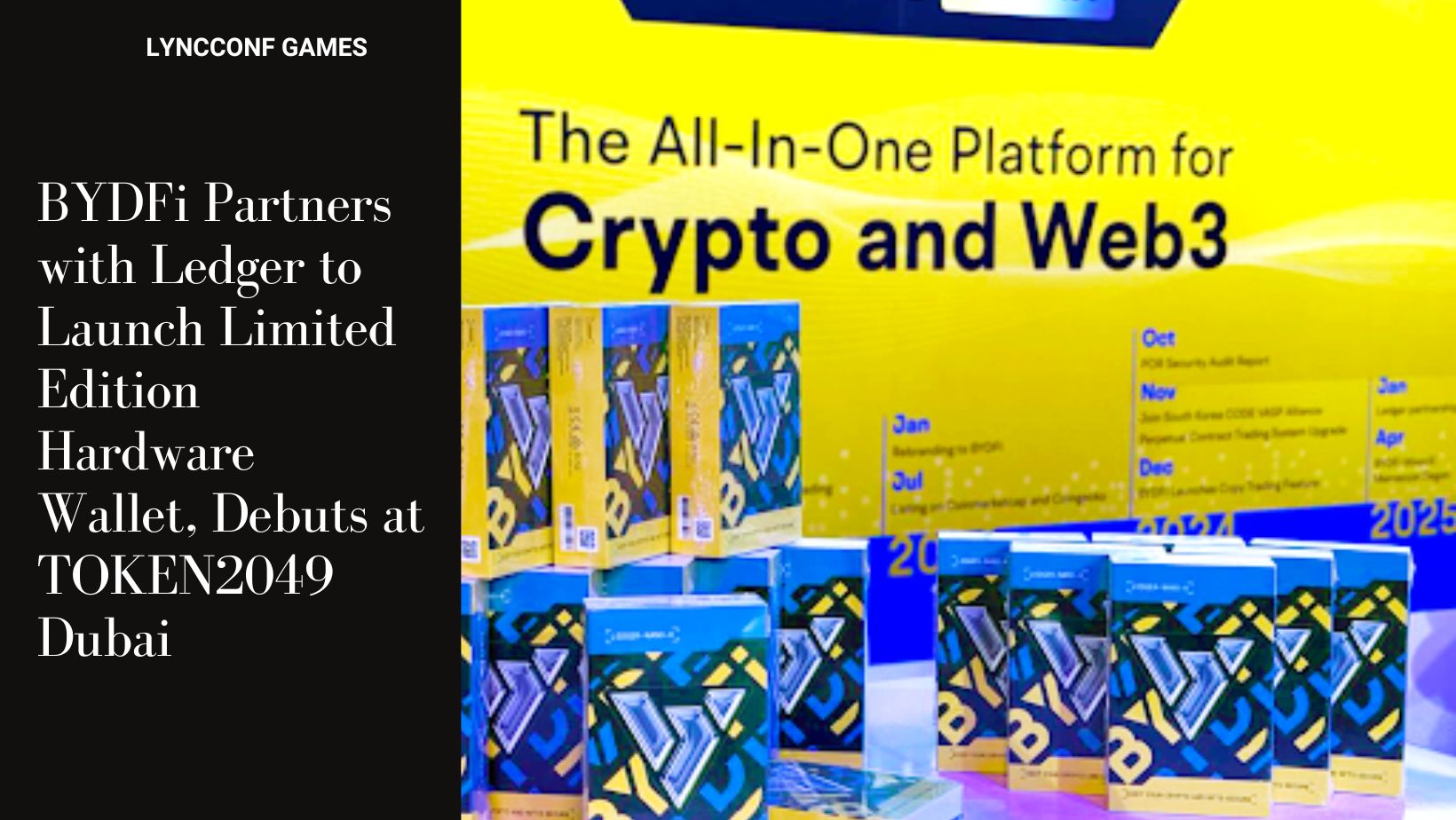 Bydfi partners with ledger to launch limited edition hardware wallet debuts at token2049 dubai