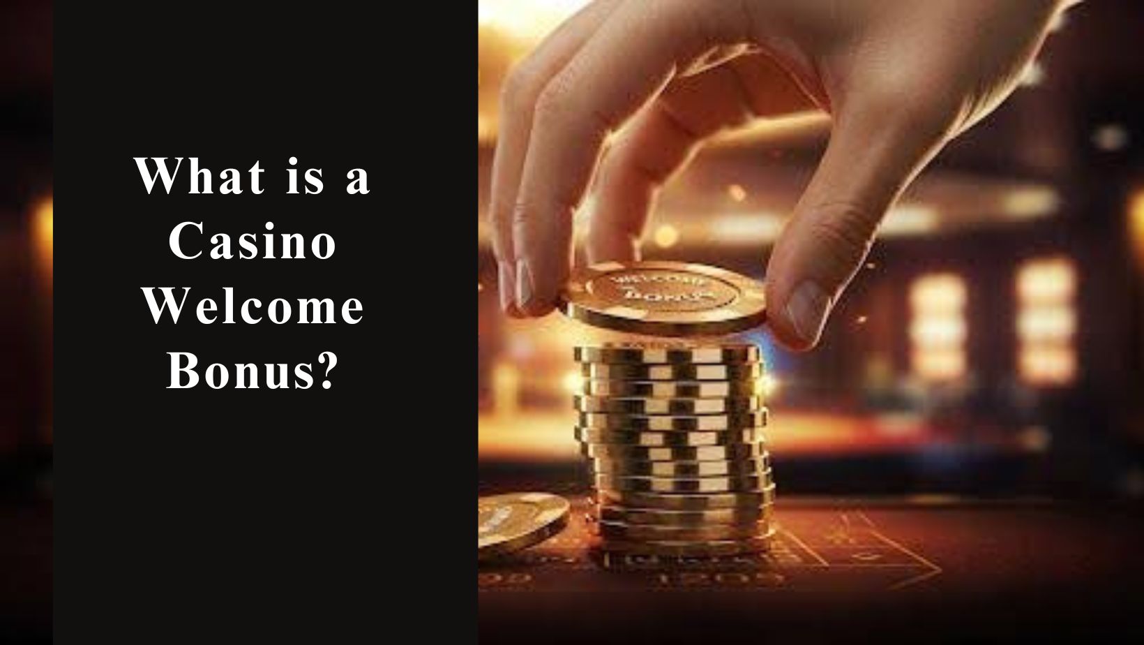 What is a casino welcome bonus