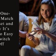 Two people playing a game together