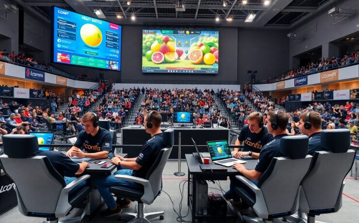 lconff egamers fruit battle thousands strong