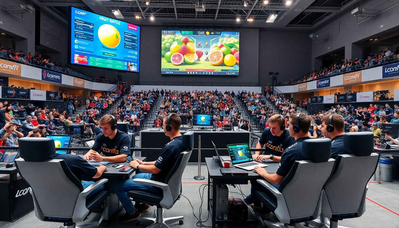 lconff egamers fruit battle thousands strong